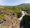 MÃÂ¥bÃÂ¸dalen a narrow valley in Eidfjord Municipality in Vestland county, Norway Royalty Free Stock Photo