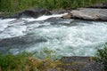 MÃÂ¥lselvfossen waterfall in Norway in summer Royalty Free Stock Photo