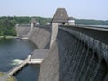 MÃÂ¶hne Dam Cross View on a Summer Day Royalty Free Stock Photo