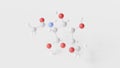 n-acetylglucosamine molecule 3d, molecular structure, ball and stick model, structural chemical formula derivative monosaccharide