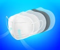N95 air filter mask Royalty Free Stock Photo