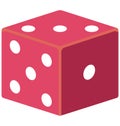 Dice Color Vector Icon which can easily modify or edit Royalty Free Stock Photo
