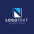 N Initial letter abstract logo vector Royalty Free Stock Photo