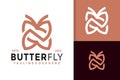 N Letter Butterfly Logo Design, brand identity logos vector, modern logo, Logo Designs Vector Illustration Template Royalty Free Stock Photo