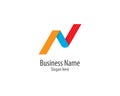 N letter logo vector icon