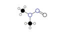 n-nitrosodimethylamine molecule, structural chemical formula, ball-and-stick model, isolated image n-nitrosamines