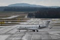 N-50NP Gulfstream G500 jet in Zurich in Switzerland