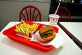 IN-N-OUT BURGER - American chain of Fast Food Restaurants with locations primarily in the Southwest and Pacific Coast Royalty Free Stock Photo