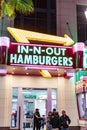 IN-N-OUT Hamburgers at Las Vegas Strip, Las Vegas Nevada USA, March 30, 2020 Royalty Free Stock Photo