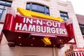 In-N-Out Hamburgers sign at Las Vegas Royalty Free Stock Photo