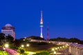 N Seoul Tower Located on Namsan Mountain in central Seoul, Korea.