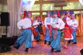 ÃÂ¾n stage are dancers and singers, actors, chorus members, dancers of corps de ballet, soloists of the Ukrainian Cossack ensemble Royalty Free Stock Photo