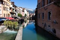 N the streets of Annecy, the largest city of Haute Savoie department in the Auvergne Rhone Alpes region in southeastern France.