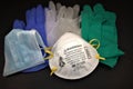 N95,surgical mask and gloves medical gear