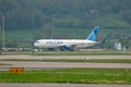 N-660UA United Airlines Boeing 767-322ER jet in Zurich in Switzerland Royalty Free Stock Photo