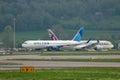 N-660UA United Airlines Boeing 767-322ER jet in Zurich in Switzerland Royalty Free Stock Photo