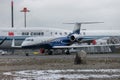 N-939VF Sun Air Jets Gulfstream G500 and Air China Boeing 747-89L jets in Zurich in Switzerland