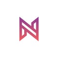 N web bank icon brand, symbol, design, graphic, minimalist.logo