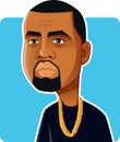 N.Y.,U.S. June 6, 2018, Kanye West Vector Caricature