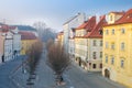 Na Kampe street on Kampa Island, Prague