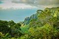 Na pali Cliffs, Kauai, Hawaiian Islands Royalty Free Stock Photo