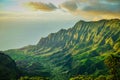 Na pali Cliffs, Kauai, Hawaiian Islands Royalty Free Stock Photo
