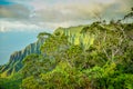 Na pali Cliffs, Kauai, Hawaiian Islands Royalty Free Stock Photo