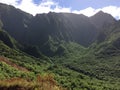 Na Pali Coast Cliffs on Kauai Island, Hawaii - Kalalau Trail. Royalty Free Stock Photo