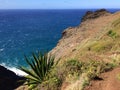 Na Pali Coast Cliffs on Kauai Island, Hawaii - Kalalau Trail. Royalty Free Stock Photo