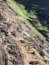 Na Pali Coast Cliffs on Kauai Island, Hawaii - Kalalau Trail. Royalty Free Stock Photo