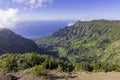 Na Pali Coast from Kalalau Lookout at Kokee State Park, Kauai, Hawaii, United States Royalty Free Stock Photo