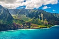 Na Pali Coast on Kauai island on Hawaii Royalty Free Stock Photo