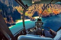 Na Pali Coast scenic flight Royalty Free Stock Photo