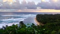 Na Pali Coastline Beach in Kauai Hawaii Royalty Free Stock Photo