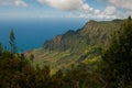 Na Pali Coastline at Kalalau Overlook, Kauai, Hawaii