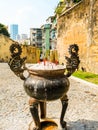 Na Tcha Temple, small shrine 19th century in the Historic Centre of Macau, China Royalty Free Stock Photo