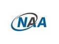 NAA initial letter logo design, vector template Royalty Free Stock Photo