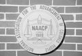 NAACP Founded in 1909 Logo in Black and White