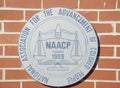 NAACP Founded in 1909 Logo on Brick