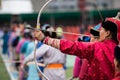 Naadam festival Mongolia archery female sport