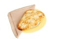 Naan bread on plate Royalty Free Stock Photo