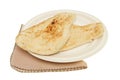 Naan bread on a plate Royalty Free Stock Photo