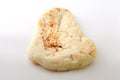 Naan indian bread on white background