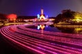 Nabana no Sato garden winter illumination at night, Nagoya Royalty Free Stock Photo