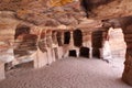 Nabataean Rock city of Petra, Dwelling interior, Jordan