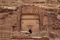 Nabataean Rock city of Petra, Jordan Royalty Free Stock Photo