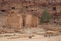 Nabataean Rock city of Petra, Qasr al Bint, Jordan