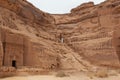 Nabatean tombs in Madain Saleh archeological site, Saudi Arabia