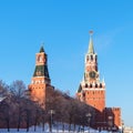 Nabatnaya, Tsarskaya and Spasskaya towers