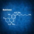 Nabilone synthetic cannabinoid, Structural chemical formula